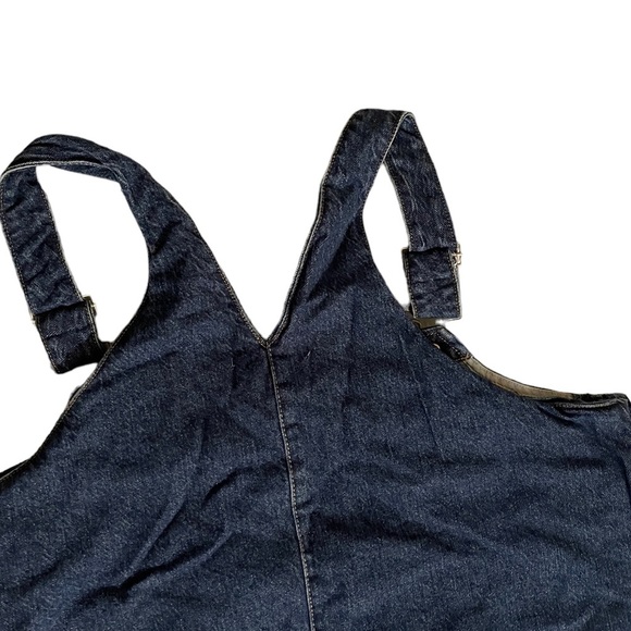 White stuff FRONT POCKET DENIM OVERALL MINI DRESS WOMEN'S SIZE 20 England​ - Picture 13 of 14